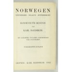 BAEDEKER Karl - Norwegen, Dänemark, Island, Spitzbergen. Handbuch für Reisende von ... Mit 54 Karten,...