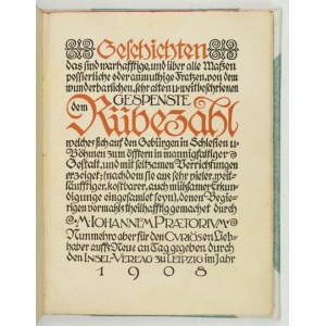PRAETORIUS J. - Rübezahl [Liczyrzepa]. 1908.