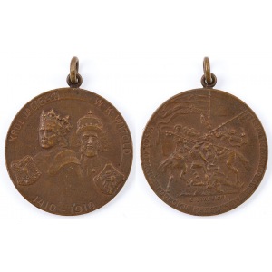Medal, 500 ROCZNICA POGROMU KRZYŻAKÓW POD GRUNWALDEM, 1910