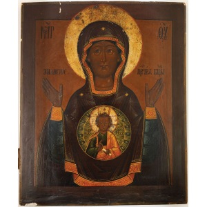 IKONA MATKI BOŻEJ „ZNAK” (Znamienije), Rosja, XIX w.