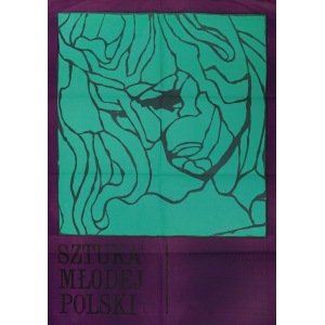 Plakat SZTUKA MŁODEJ POLSKI, Praga, 1970