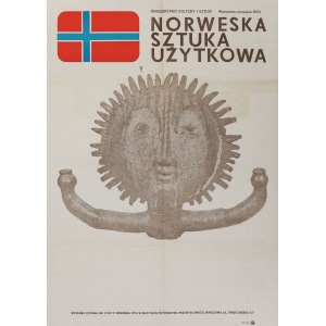 Plakat NORWESKA SZTUKA UŻYTKOWA, 1974