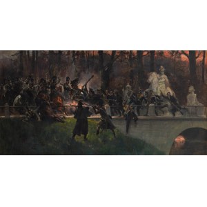 Wojciech Kossak (1856 Paris - 1942 Krakau), Novembernacht, 1898