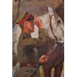 Wojciech Kossak (1856 Paris - 1942 Krakau), Salutierender Soldat, 1934