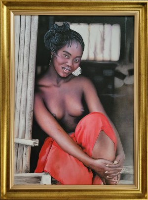 Tomasz Włodarczyk, Portret dziewczyny z Madagaskaru II, 2022