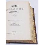 SZEKSPIR- DZIEŁA DRAMATYCZNE SZEKSPIRA T. I-III wyd. 1866