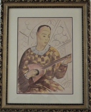 Tymon Niesiołowski(1882-1965),Cyrkowiec z mandoliną