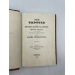 Adam Mickiewicz, Pan Tadeusz czyli ostatni zajazd na Litwie. Historja szlachecka z r. 1811 i 1812 we dwunastu księgach wierszem.