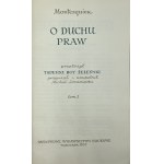 Montesquieu, O duchu praw. Przeł. T. Boy-Żeleński. T. 1-2.