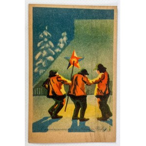 POCZTÓWKA - Wesołych Świąt - 1950
