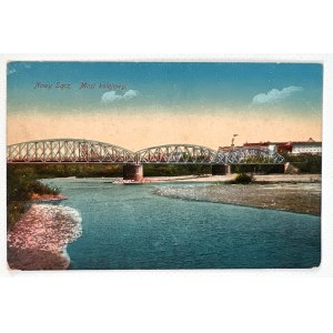 POCZTÓWKA - Nowy Sącz - Most Kolejowy - 1916