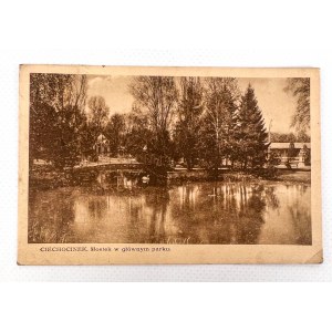 POCZTÓWKA - Ciechocinek - Mostek w głównym parku - 1928