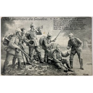 POCZTÓWKA - Seht Zusammen die Gewehre - 1915