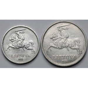 Lithuania, 5-10 litu 1936 - lot (2pcs)