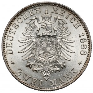 Preußen, Friedrich III., 2 Mark 1888-A
