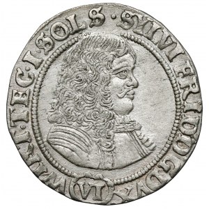 Śląsk, Sylwiusz Fryderyk, 6 krajcarów 1674 SP, Oleśnica