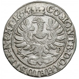 Śląsk, Sylwiusz Fryderyk, 6 krajcarów 1674 SP, Oleśnica