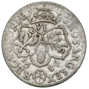 Jan III Sobieski, Szóstak Bydgoszcz 1684 - inicjały SP