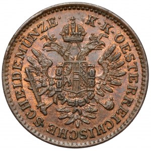 Austria, Franciszek Józef I, 1/4 krajcara 1851-B, Kremnica