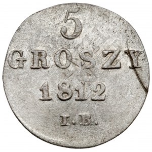 Księstwo Warszawskie, 5 groszy 1812 IB