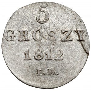 Herzogtum Warschau, 5 groszy 1812 IB