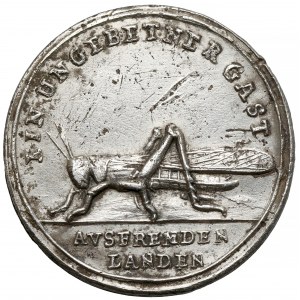 Śląsk, Medal 1748 - plaga szarańczy na Śląsku