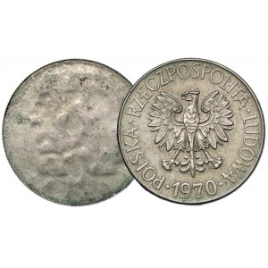 Destrukt 10 złotych 1970 Kościuszko - EFEKTOWNY