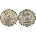 Destrukt 10 złotych 1970 Kościuszko - EFEKTOWNY