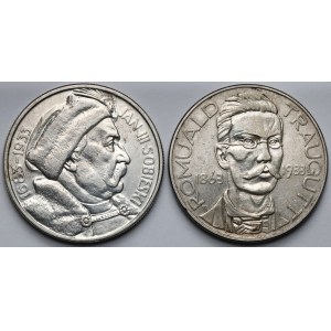 10 złotych 1933 Sobieski i Traugutt - zestaw (2szt)