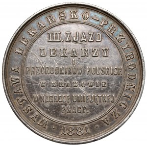 Medal, Wystawa Lekarsko-Przyrodnicza, Kraków 1881