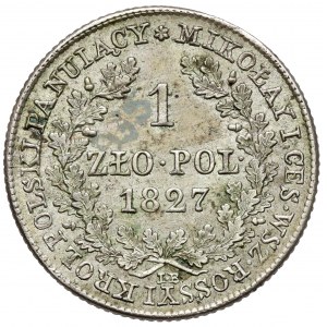 1 polnischer Zloty 1827 IB - sehr schön