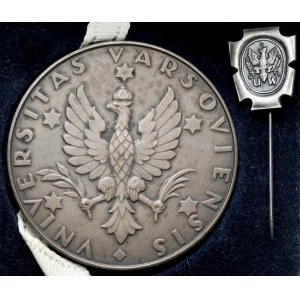 Medal, Uniwersytet Warszawski 1958 + przypinka