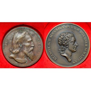 Medale, Jan Matejko 1875 i Muzeum Numizmatyczne 1968 - zestaw (2szt)