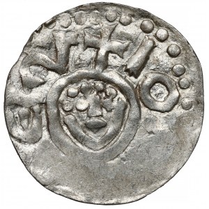 Bolesław III Krzywousty, Denar Wrocław (przed 1107) - głowy