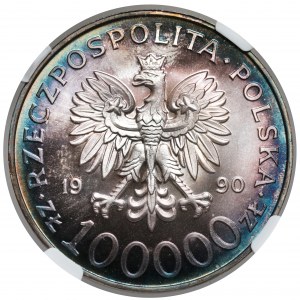 100.000 złotych 1990 Solidarność - odmiana A