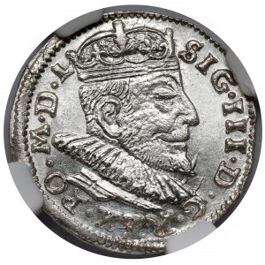 Zygmunt III Waza, Trojak Wilno 1592 - okazowy