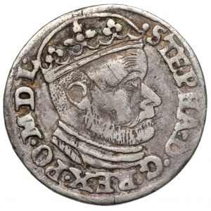Stefan Batory, Trojak Olkusz 1586 NH - Howel
