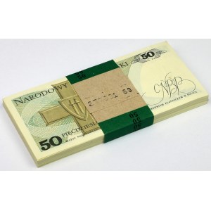Paczka bankowa 50 zł 1988 - HG