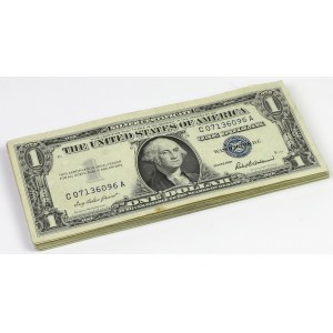 USA, Pakiet 1 Dollar 1957 Silver Certificate (35szt)