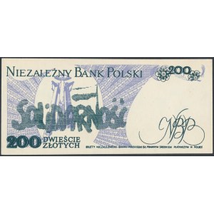 Solidarność, 200 złotych 1986 Zbigniew Bujak