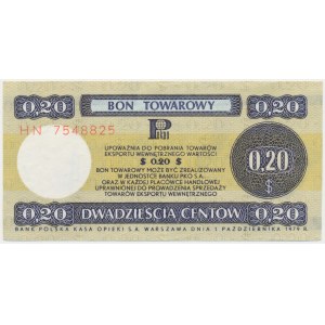 PEWEX 20 centów 1979 - mały - HN