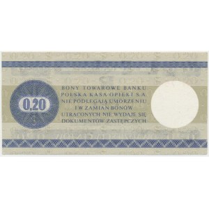 PEWEX 20 centów 1979 - mały - HN