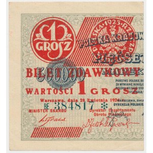 1 grosz 1924 - BE❉ - lewa połowa