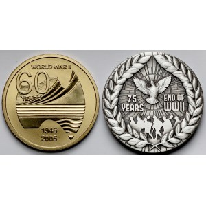 Australia, Medale zakończenie II WŚ 2005 i 2020 - zestaw (2szt)