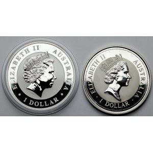 Australia, Dolar 1994 i 2013 Kookaburra - zestaw (2szt)