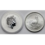 Tuvalu Dolar 2017 Ghostbusters i RPA srebrny Krugerrand 2022 - zestaw (2szt)