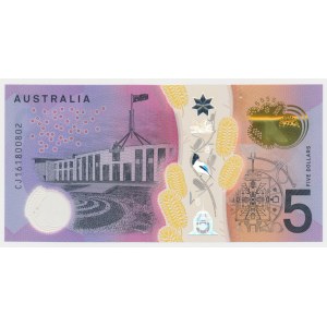 Australia, 5 Dollars 2016