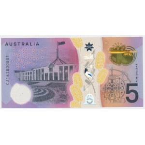 Australia, 5 Dollars 2016