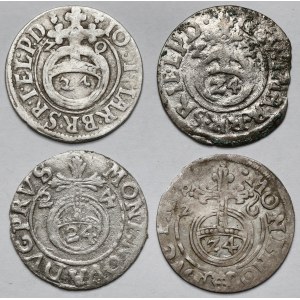 Prusy, Półtoraki Królewiec 1620-1626 - zestaw (4szt)