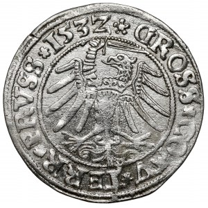 Zygmunt I Stary, Grosz Toruń 1532 - uszkodzone rozetki